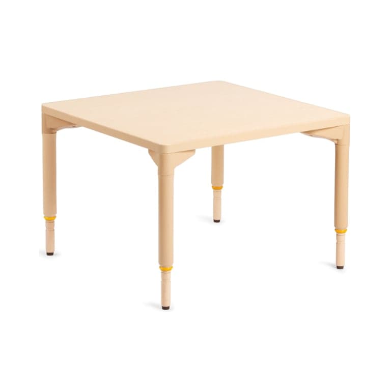 Community Playthings Square Classroom Table Adjustable Height Medium 17-25 Inches