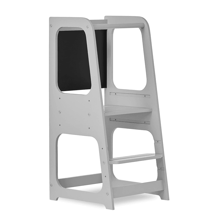 Dream On Me Explora Tower and Step Stool Pebble Gray