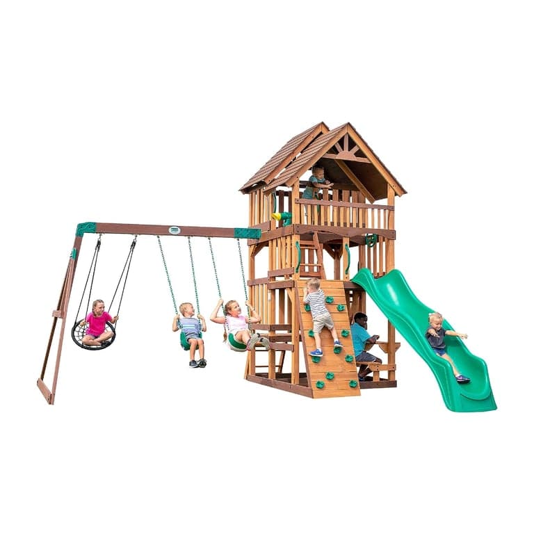 Backyard Discovery Sandbox Swing Set Highlander
