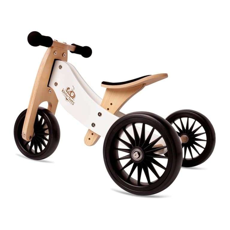 Kinderfeets Tiny Tot Plus 2-in-1 Balance Bike White