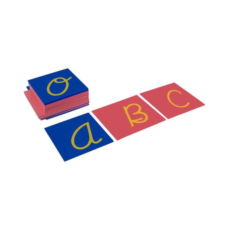 Kid Advance Montessori Capital Case Sandpaper Letters Cursive