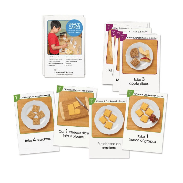 Montessori Services Snack Recipe Cards