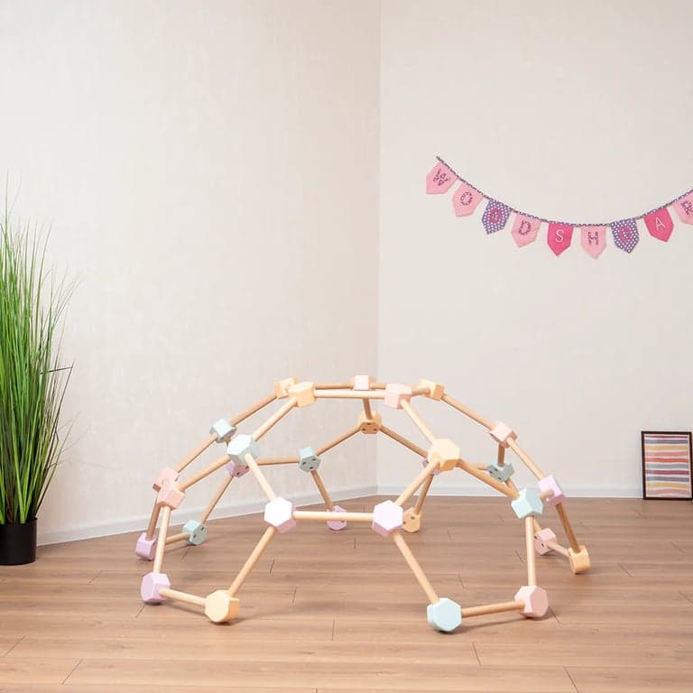 Wood and Hearts Climbing Dome Pastel Medium
