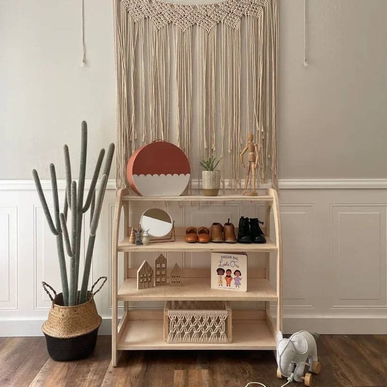 Joey Co Montessori Long Toy Shelf 4 Tier