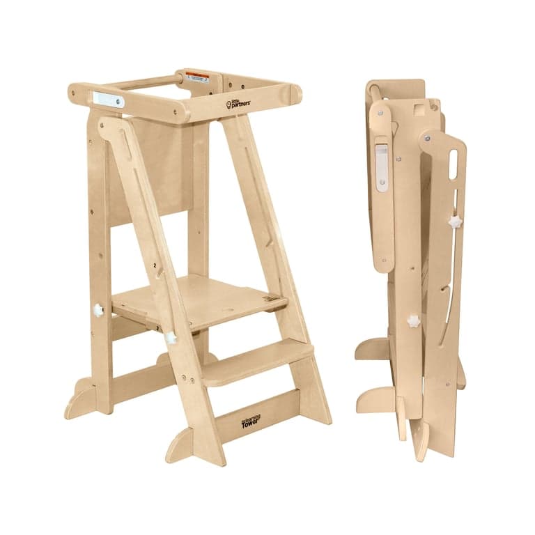 Little Partners Learn 'N Fold Learning Tower Natural