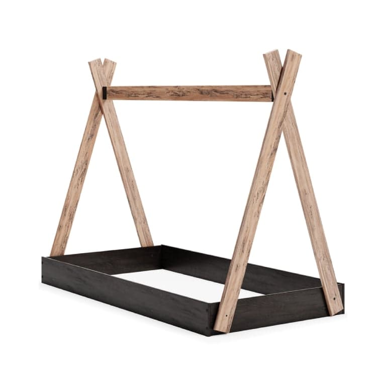 Ashley Piperton Twin Size Floor Bed Teepee Charcoal
