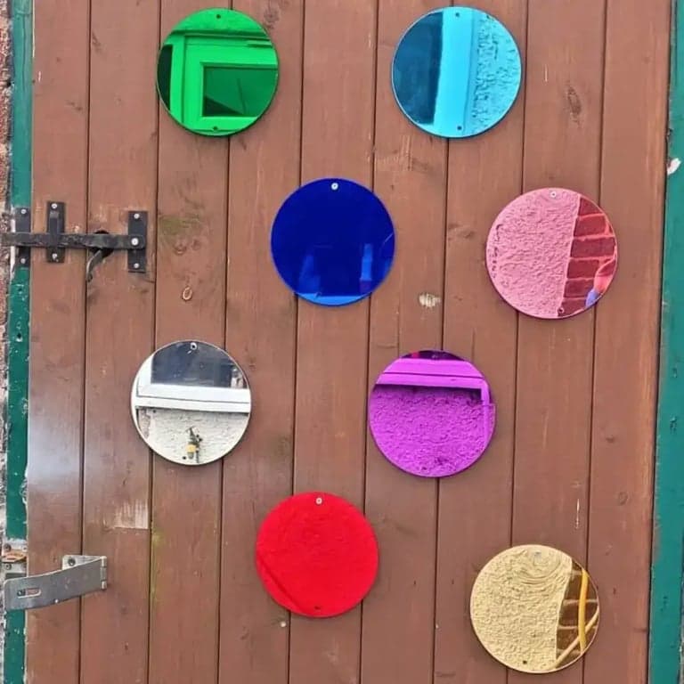 Kelz Kreationz Set of Rainbow Circle Sensory Mirrors