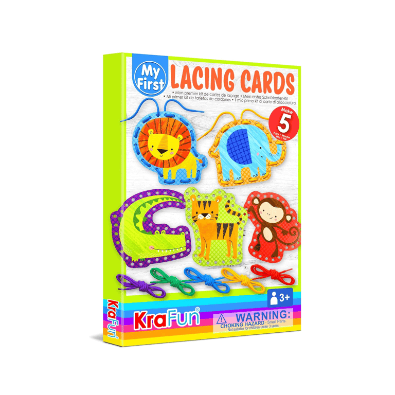 KRAFUN Lacing Card Kit Safari and Animal