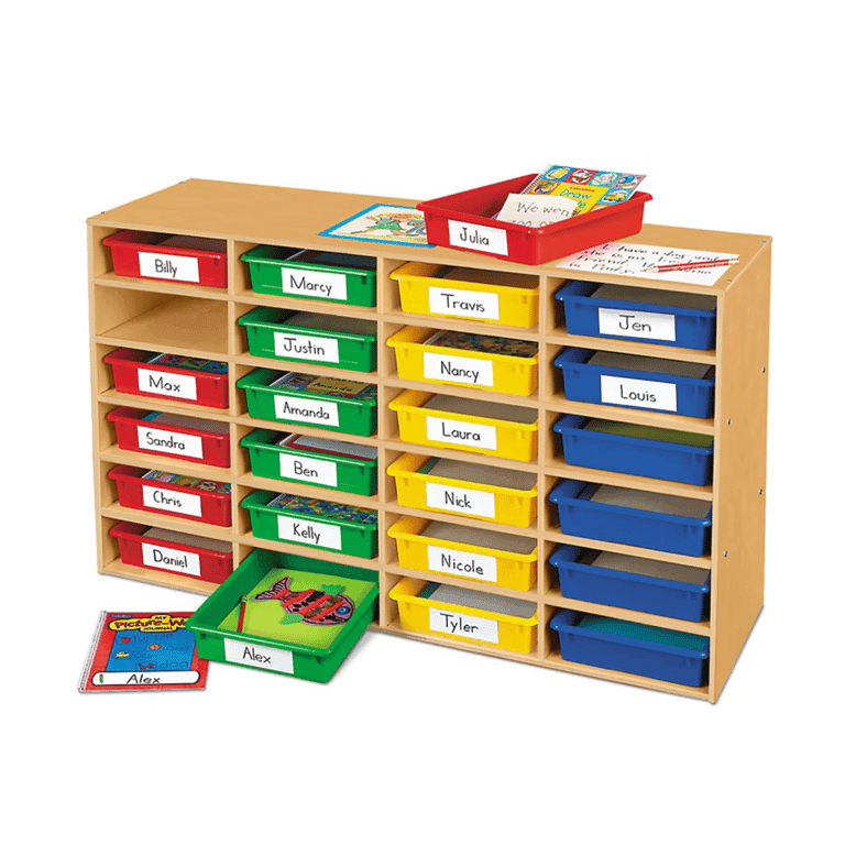 Lakeshore Learning Classic Birch All-Purpose Classroom Storage Tray Shelf