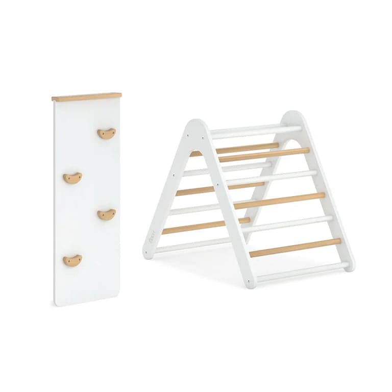 Boori Tidy Pikler Climbing Triangle & Ramp 2 Piece Set Barley and Almond