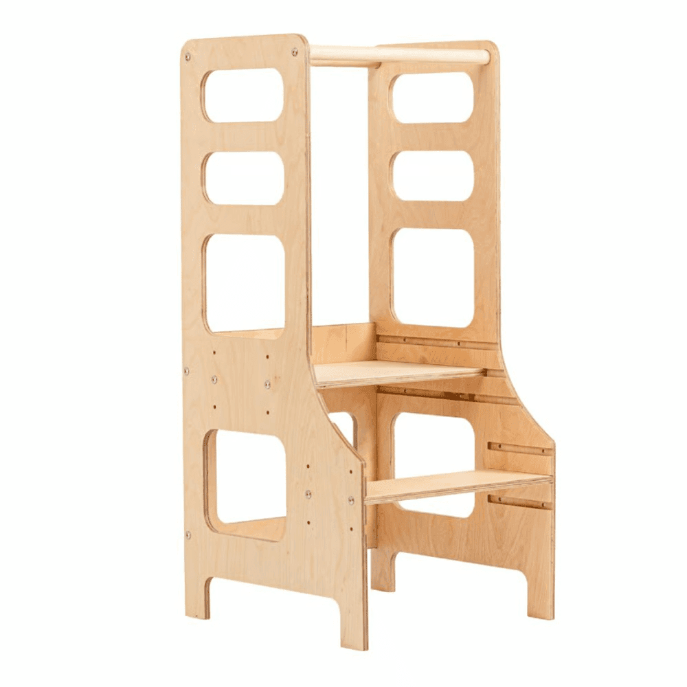 Duck Woodworks Shop Tour d'apprentissage Réglable en Bois Naturel
