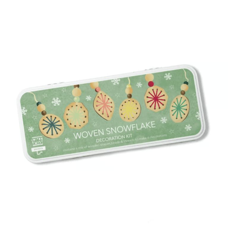 Cotton Twist Ensemble de Décoration pour Flocons de Neige Tissés