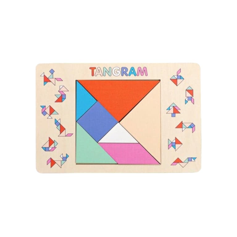 Fistik Puzzles Tangram Puzzle Pastel Small Tangram Only