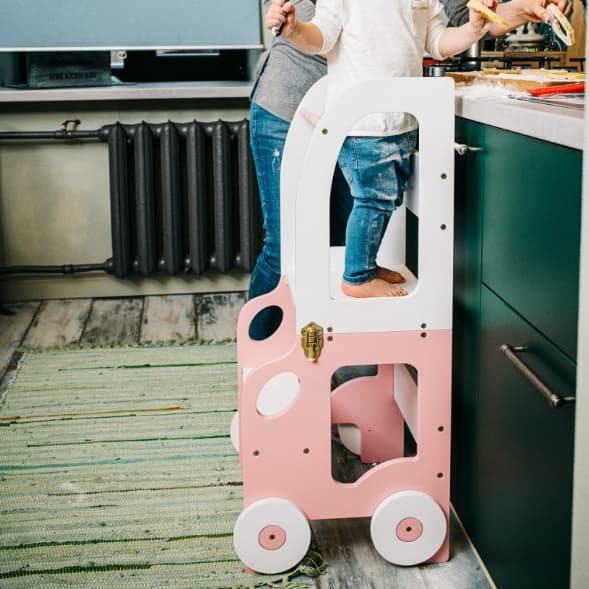 Family SCL Tour d'Apprentissage pour Tout-Petits Blanc/Rose
