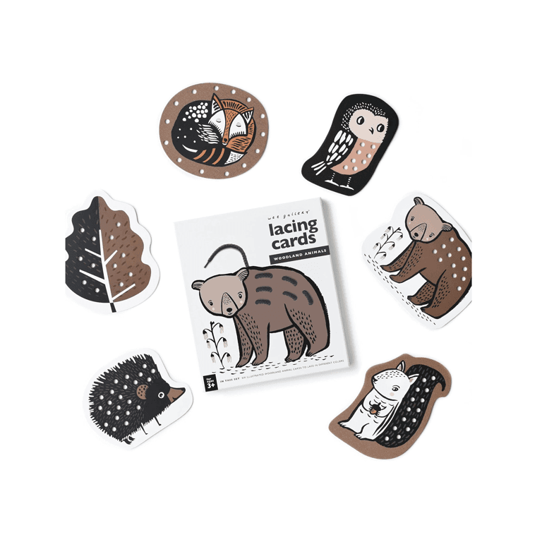 Wee Gallery Woodland Animal Lacing Cards