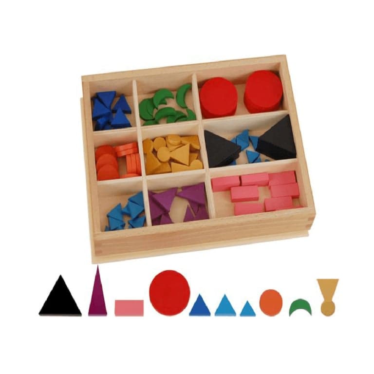 Kid Advance Montessori Basic Wooden Grammar Symbols With Box