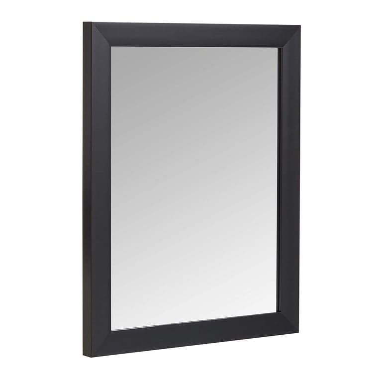Amazon Basics Rectangular Wall Mirror 16 x 20 Inches Standard Trim Black