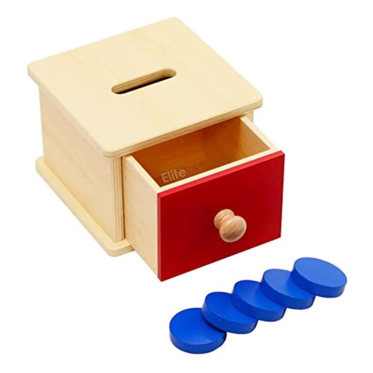 Elite Montessori Infant Coin Box With Thicker Coins