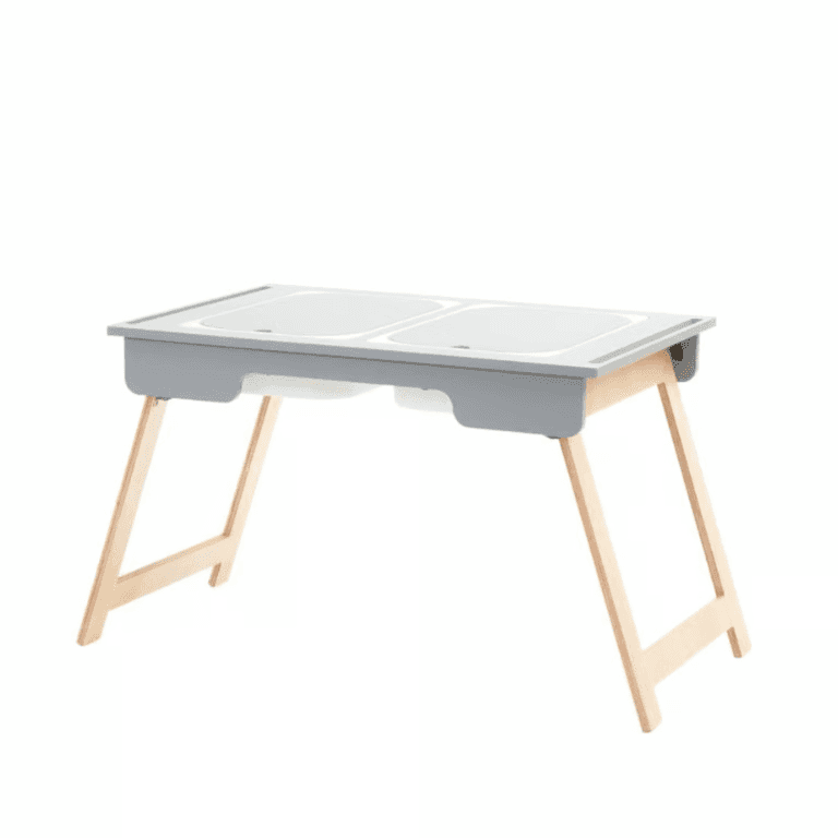 Duck Woodworks Table Sensorielle à Sable et à Eau Grise