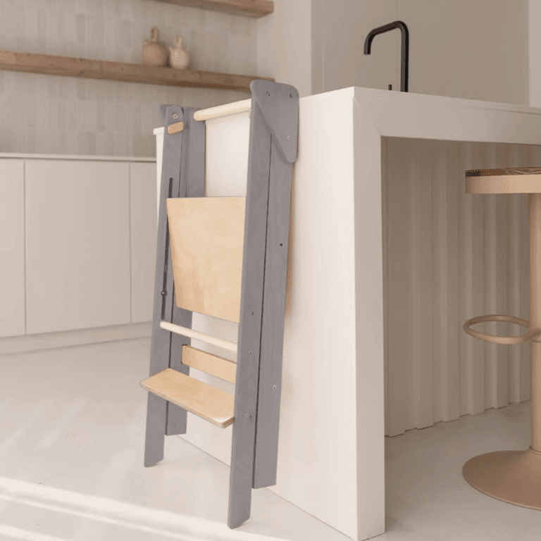 Jindl Tour Pliable et Réglable pour Tout-Petits Gris