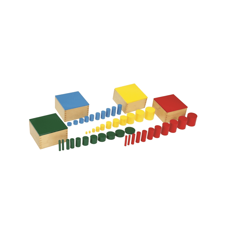 Alison's Montessori Knobless Cylinders (Premium Quality)