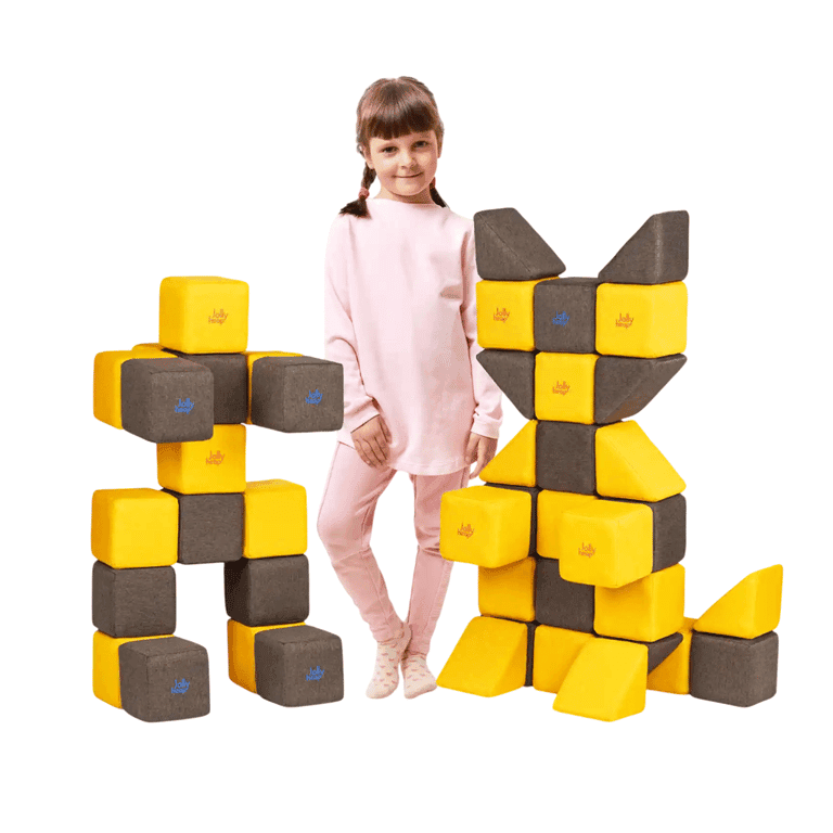 JollyHeap Blocs magnétiques souples Set moyen 1622