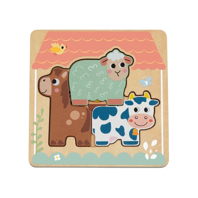 Busy Kids Puzzle à couches Ferme