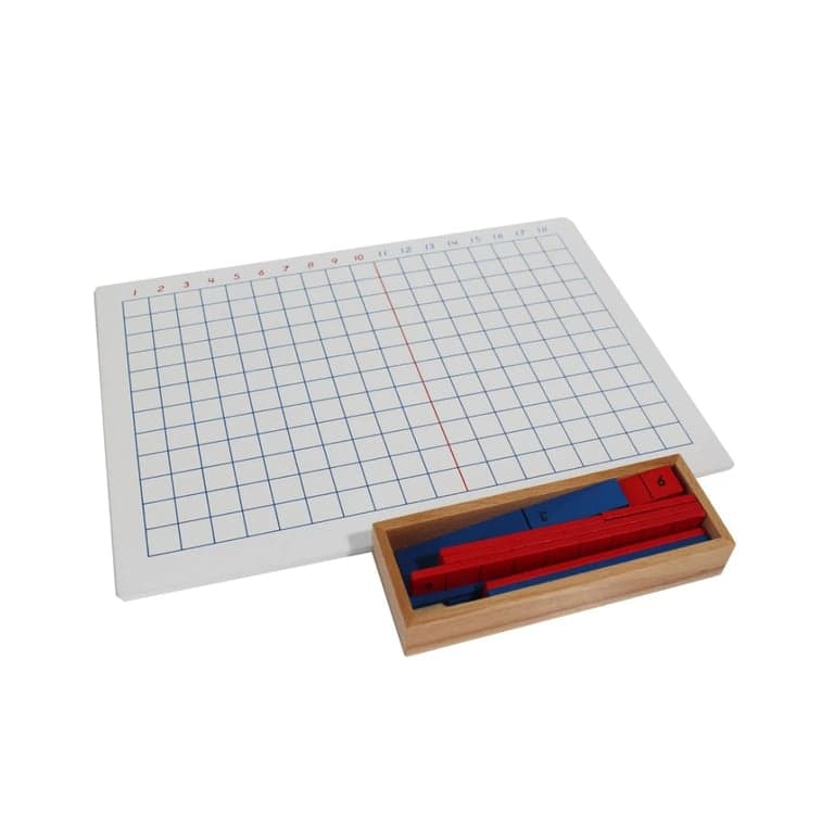 Pink Montessori Addition Strip Board
