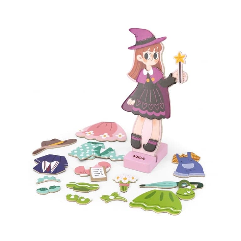 Viga Puzzle Magnétique Habillage Filles