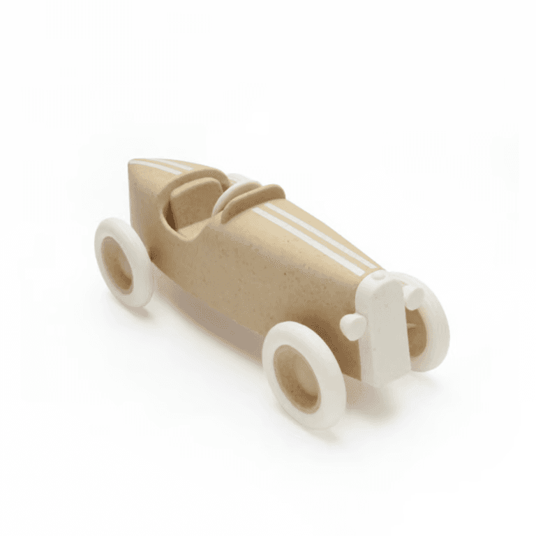 Ooh Noo Voiture de Course Jouet Grand Prix Marron Clair