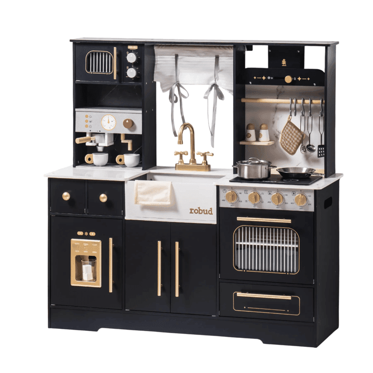 ROBUD Cuisine jouet moderne noire