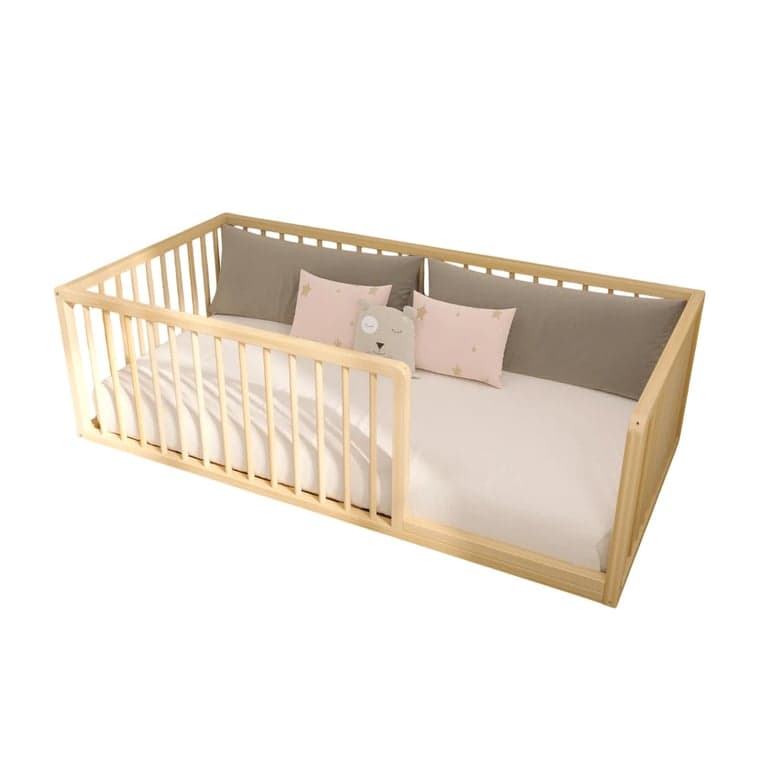 SignaturedWood Romy Twin Floor Bed 17H