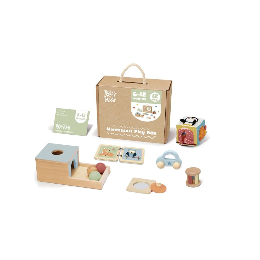 Busy Kids Coffret de jeu Montessori 6-12 mois