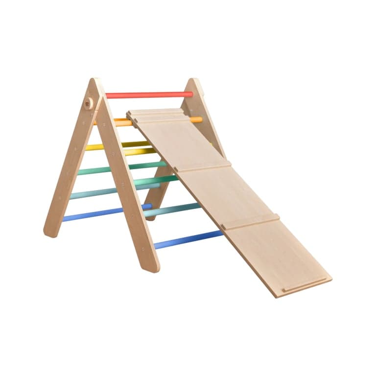 Busy Kids Triangle Pikler Éclatant avec Toboggan