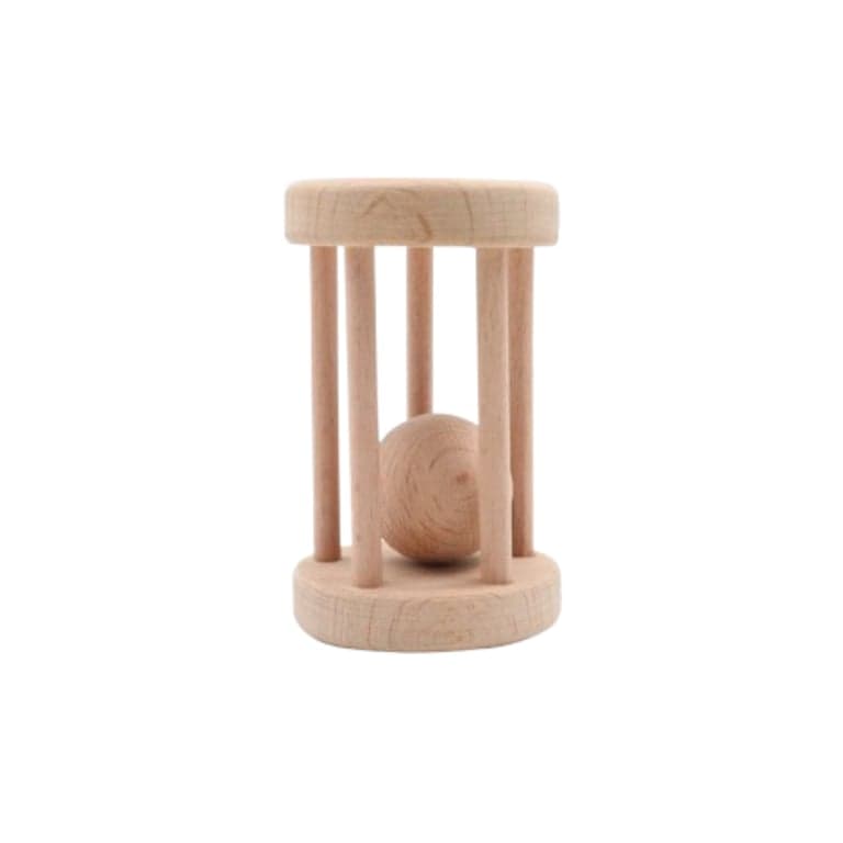 Akasia Wood Art Small Ball Cylinder
