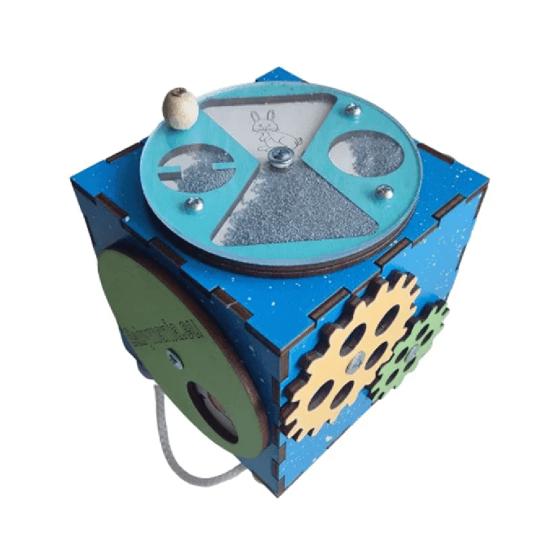 BabyMania Cube d'Activité Bleu
