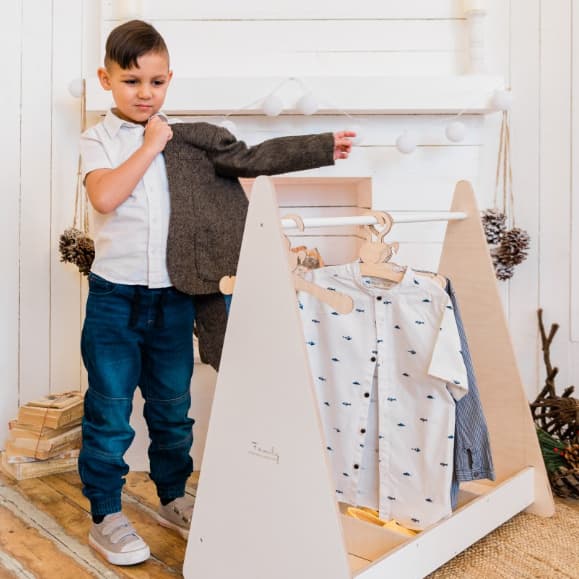 Family SCL Porte-vêtements Blanc