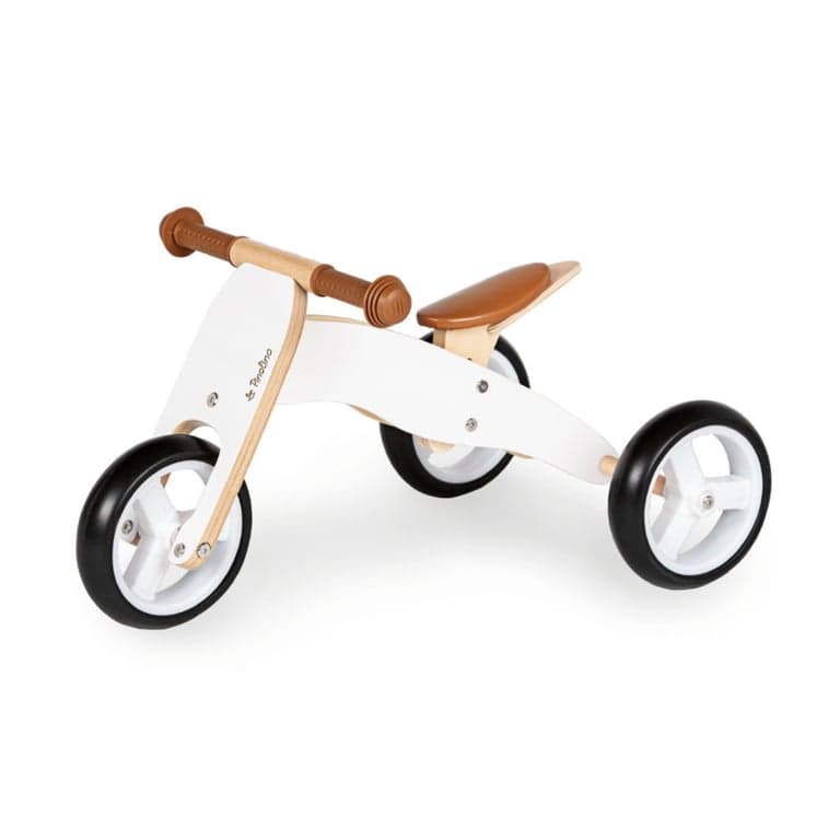 Pinolino Vélo d'Équilibre à 3 Roues Charlie Blanc Naturel