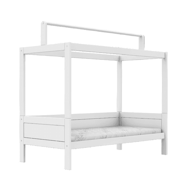 LIFETIME Kidsroom Lit pour enfant avec structure supérieure Blanc Standard