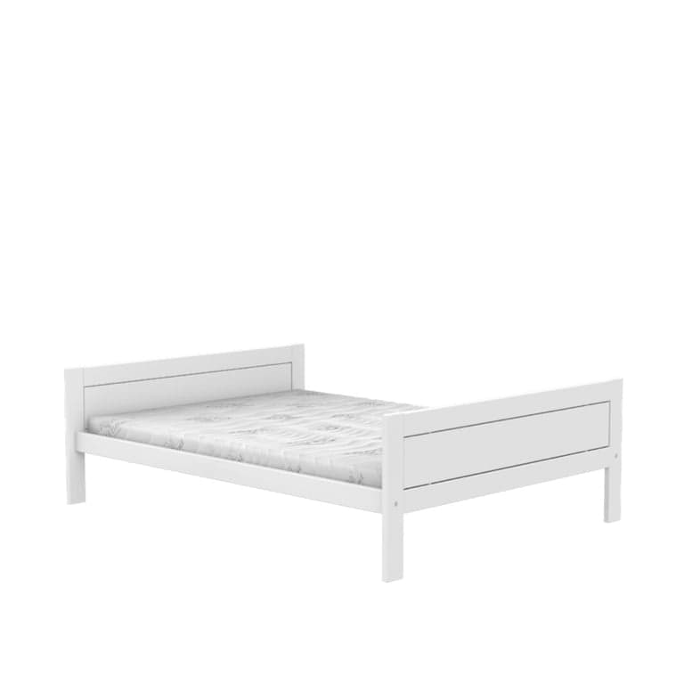 LIFETIME Lit simple pour chambre d'enfant 140 x 200 cm Blanc Premium