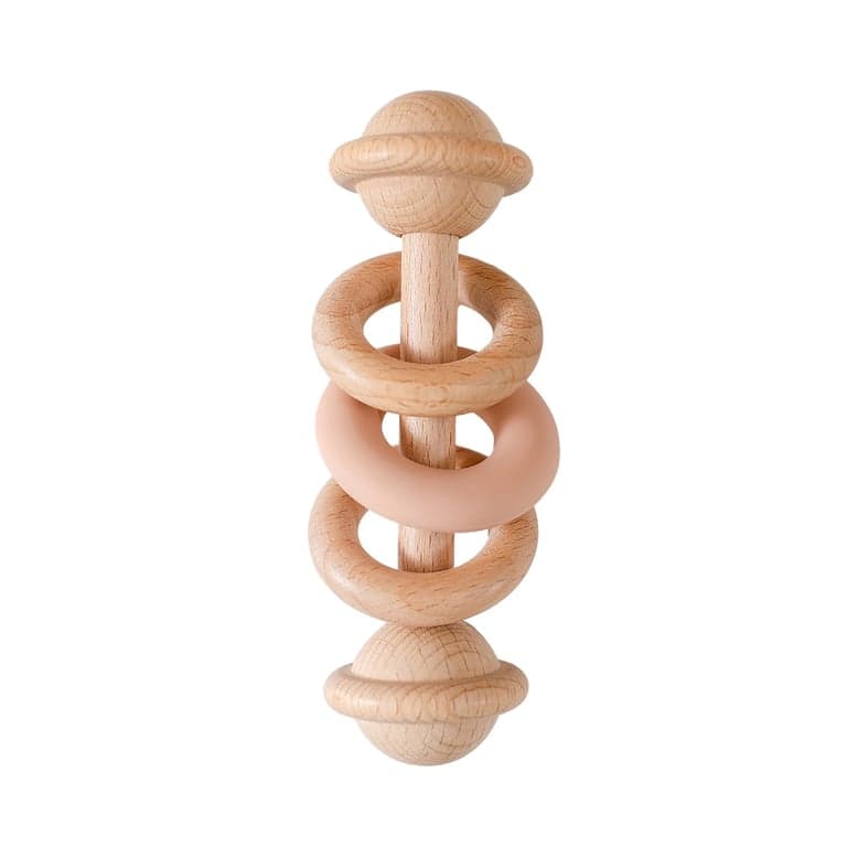 Wonder Space Baby Rattle Peach