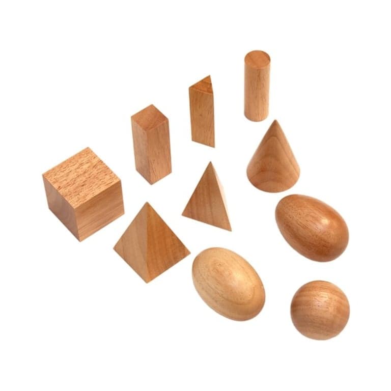 Alison's Montessori Natural Geometric Solids