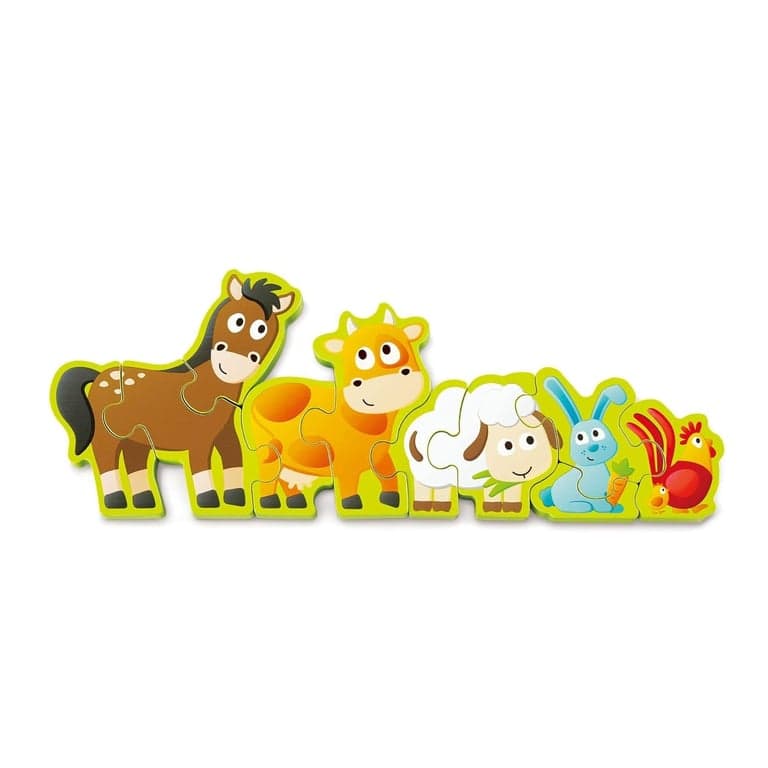 Hape Numbers & Farm Animals Double-sided Puzzle