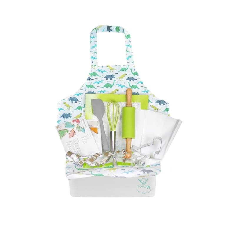 Tovla Jr. Kids Baking Set With Storage Case Dinosaur