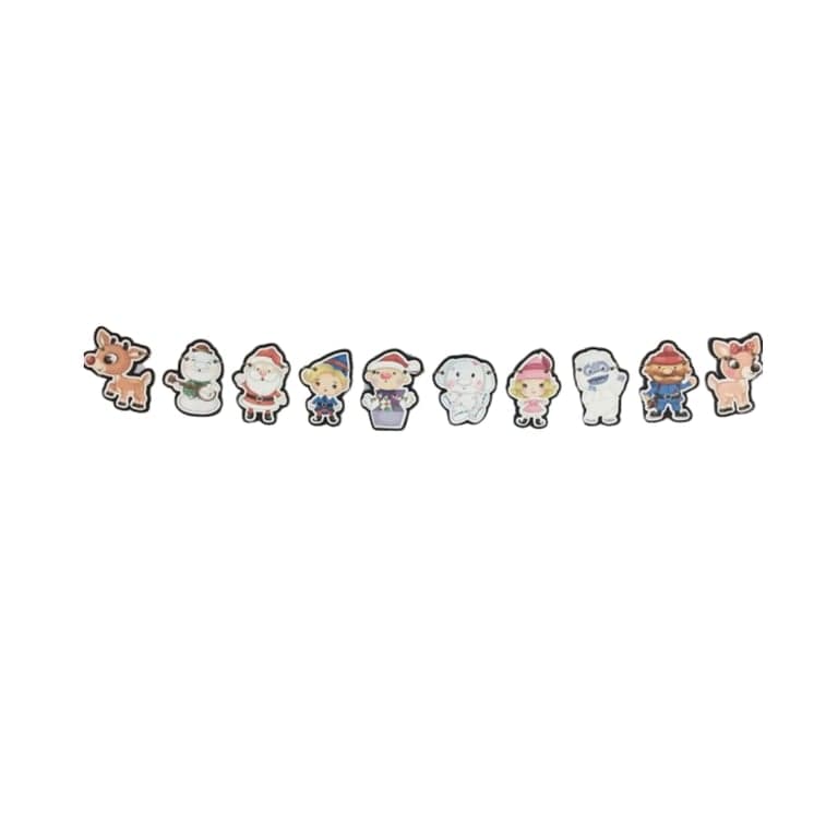 KT Blue Creations Red-Nose Reindeer Christmas Garland