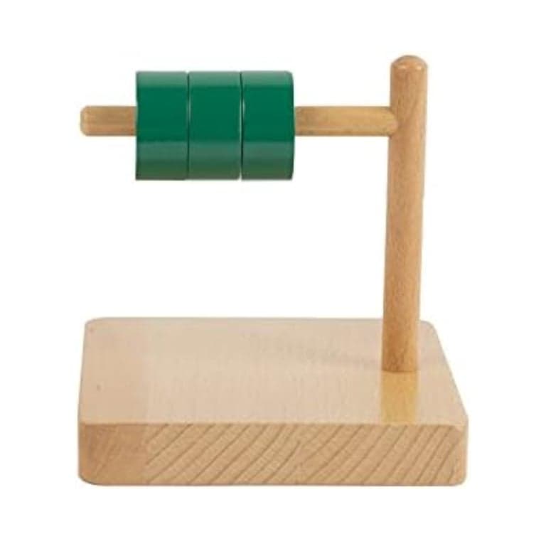 Adena Montessori Discs on Horizontal Dowel