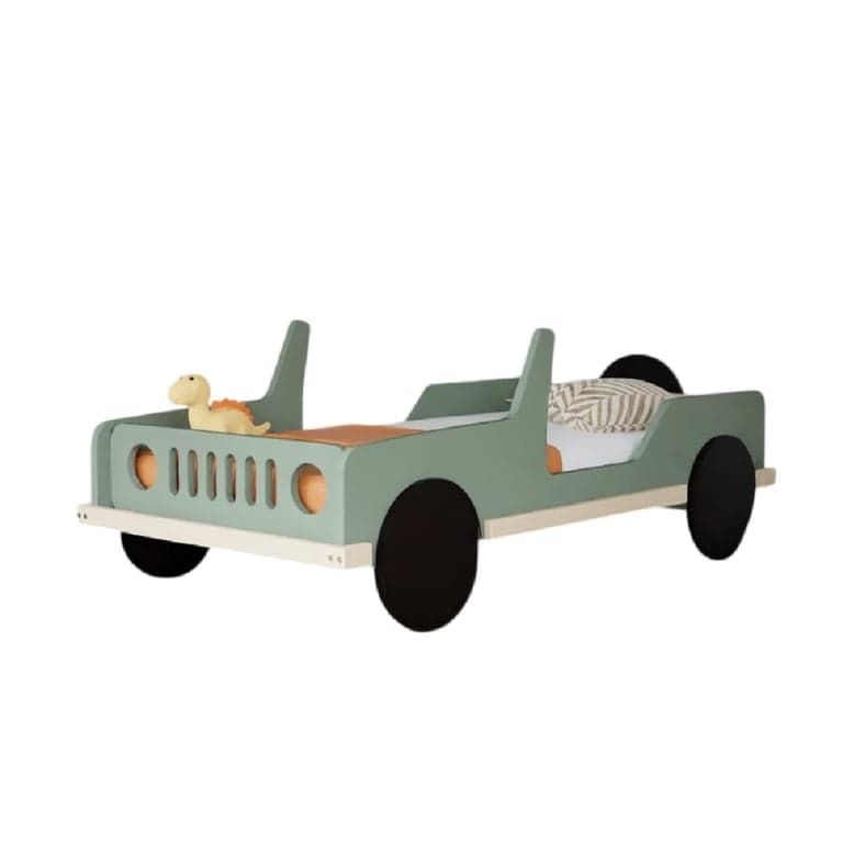 Benlemi Lit Voiture Safari Vert Sauge 160 x 80