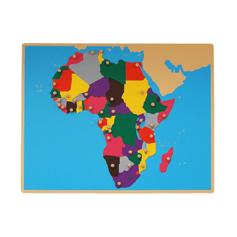 Kid Advance Montessori Puzzle Map of Africa