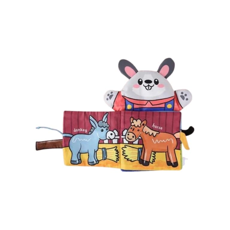 Clever Toys Box Baby Cloth Book Farm