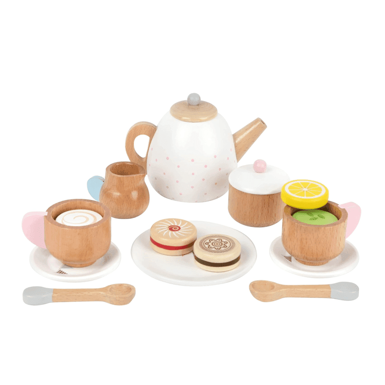 Small Foot Premium 17-Piece Toy Tea Play Set